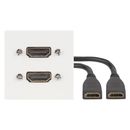 Anschluss-Modul 2 x HDMI fem. —> 2 x 0,15 m...