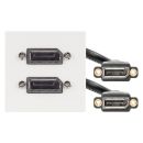 Anschluss-Modul 2 x Displayport fem. —>  2 x...