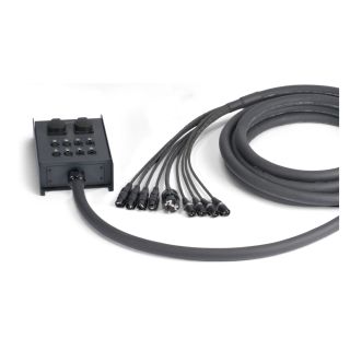 Sommer cable Netzwerk- / DMX- & Power- System , etherCON® female/etherCON® male/XLR 3-pol female/XLR 3-pol male/Schuko-Einbaudose (IP54)/Schukostecker; NEUTRIK®/MENNEKES/HICON | 04/00 | 25,00m | D