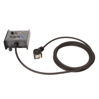 Sommer cable Digital LWL-Verteilsystem , HI-FIBER4-FP mit 4 x LC-Input/XLR 3-pol female/XLR 3-pol male/HAN-ECO female, ohne Bügel abgewinkelt/powerCON® (blau); NEUTRIK®/HARTING/HICON | 01/01 | 10,00m