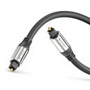 Premium optisches S/PDIF Toslink Kabel mit geraden Steckern – 15,00m