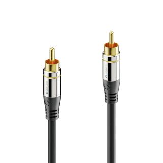 Premium 75Ω Digital Audio Koax Kabel mit Cinch Steckern – 1,00m