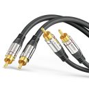 2x RCA Stereo-Audiokabel 1,5m