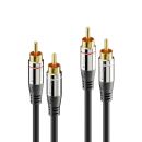 2x RCA Stereo Audio Kabel 7.5m