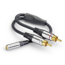 Cinch / Klinke AudioAdapter, 0,20m