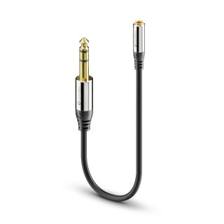 6,3 mm auf 3,5 mm Audio-Adapterkabel 0,25 m