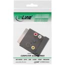 InLine® S-VHS/Scart Adapter, Scart Stecker/Buchse an 3x Cinch / 1x S-VHS Buchse