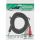 InLine® Cinch/Klinke Kabel, 2x Cinch Buchse an 3,5mm Klinke Stecker, 2m