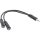 InLine® Klinken Y-Kabel, 3,5mm Klinke ST an 2x 3,5mm Klinke BU, Stereo, 0,2m