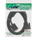 InLine® DVI-D Kabel, digital 18+1 Stecker / Stecker, Single Link, 2 Ferrite, 5m