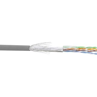 InLine® Patchkabel Cat.5e, grau, SF/UTP, AWG26, CCA, PVC, 100m