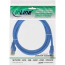 InLine Patchkabel, SF/UTP, Cat.5e, blau, 0,5m