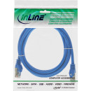 InLine Patchkabel, SF/UTP, Cat.5e, blau, 1m