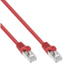 InLine Patchkabel, SF/UTP, Cat.5e, rot, 0,5m