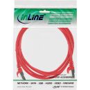 InLine Patchkabel, SF/UTP, Cat.5e, rot, 0,5m