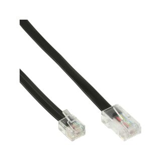 InLine® Modularkabel, RJ45 zu RJ12 Stecker / Stecker, 6-adrig, 3m