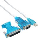 InLine USB zu Seriell Adapterkabel, USB Stecker A an 9pol...