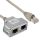 InLine Cat.5e T-Adapter (Port-Doppler), RJ45 Stecker an 2x RJ45 Buchse, 0,15m