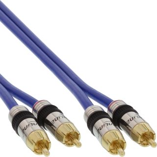 InLine® Cinch Kabel AUDIO, PREMIUM, 2x Cinch Stecker / Stecker, 2m