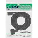 InLine DVI-D Verlängerung, Dual Link 24+1 Stecker auf 24+1 Buchse, 2 Ferrite, 5m