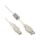 InLine USB 2.0 Kabel, A an B, transparent, mit Ferritkern, 3m