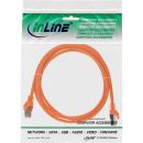 InLine Patchkabel, SF/UTP, Cat.5e, orange, 0,5m