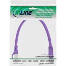 InLine Patchkabel, SF/UTP, Cat.5e, purple, 0,5m