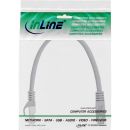 InLine Patchkabel, SF/UTP, Cat.5e, grau, 0,3m