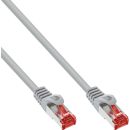 InLine® Patchkabel, S/FTP (PiMf), Cat.6, 250MHz, PVC, Kupfer, grau, 0,5m