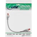 InLine Patchkabel, S/FTP (PiMf), Cat.6, 250MHz, PVC, Kupfer, grau, 0,3m