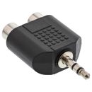 InLine Audio Adapter, 3,5mm Klinke Stecker an 2x Cinch...