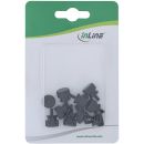 InLine Rändelschrauben für Gehäuse, Alu, schwarz, 10er Pack