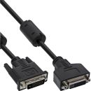 InLine DVI-D Verlängerung, Dual Link 24+1 Stecker...