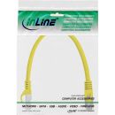 InLine Patchkabel, SF/UTP, Cat.5e, gelb, 0,3m