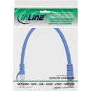 InLine Patchkabel, SF/UTP, Cat.5e, blau, 0,3m