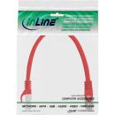 InLine Patchkabel, SF/UTP, Cat.5e, rot, 0,3m