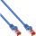 InLine Patchkabel, S/FTP (PiMf), Cat.6, 250MHz, PVC, Kupfer, blau, 0,3m