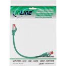 InLine® Patchkabel, S/FTP (PiMf), Cat.6, 250MHz, PVC, Kupfer, grün, 0,3m