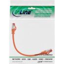 InLine Patchkabel, S/FTP (PiMf), Cat.6, 250MHz, PVC, Kupfer, orange, 0,3m