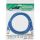 InLine® Patchkabel, S/FTP (PiMf), Cat.6, 250MHz, PVC, Kupfer, blau, 0,5m