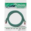 InLine Patchkabel, S/FTP (PiMf), Cat.6, 250MHz, PVC, Kupfer, grün, 0,5m