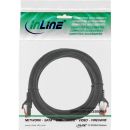 InLine® Patchkabel, S/FTP (PiMf), Cat.6, 250MHz, PVC, Kupfer, schwarz, 1m