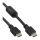 InLine HDMI Kabel, HDMI-High Speed, Stecker / Stecker, schwarz, mit Ferrit, 1,8m