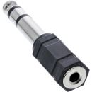 InLine Audio Adapter, 6,3mm Klinke Stecker an 3,5mm...