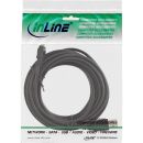 InLine USB 2.0 Mini-Kabel, USB A Stecker an Mini-B Stecker (5pol.), schwarz, 5m