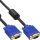 InLine S-VGA Kabel Premium, 15pol HD Stecker / Stecker, schwarz, 1m