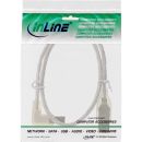 InLine USB 2.0 Kabel, A an B links abgewinkelt, transparent, 2m