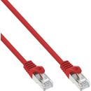 InLine Patchkabel, F/UTP, Cat.5e, rot, 0,5m