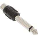 InLine Audio Adapter, 6,3mm Klinke Stecker auf Cinch...