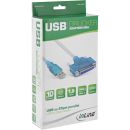 InLine® USB zu 25pol parallel, Drucker-Adapterkabel,...